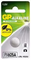 GPPBA25AF000: Battery, 1.5 V, LR9, Alkaline, Pressure Contact, 1