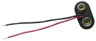 MP000299: Battery Holder, Flexible, Side Entry, Snap On, 1 x PP3 (9V)