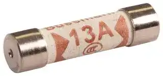 BK1-TDC180-13A: Fuse, Cartridge, Fast Acting, 13 A, 240 V, 6.3mm x 25.4mm, 1/4" x 1", TDC180 Series