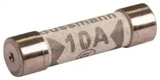 BK1-TDC180-10A: Fuse, Cartridge, Fast Acting, 10 A, 240 V, 6.3mm x 25.4mm, 1/4" x 1", TDC180 Series