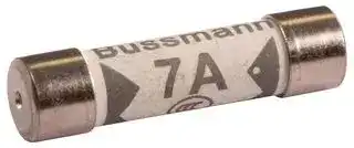 BK1-TDC180-7A: Fuse, Cartridge, Fast Acting, 7 A, 240 V, 6.3mm x 25.4mm, 1/4" x 1", TDC180 Series