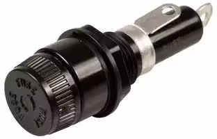 BK-HKP-R: Fuseholder, 1/4" x 1-1/4", 6.3mm x 32mm, 3AB, 3AG, 0, 250kVdc, 250VAC, 30 A, Quick Connect