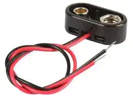 MP000303: Battery Holder, Safety, Side Entry, Snap On, 1 x PP3 (9V)