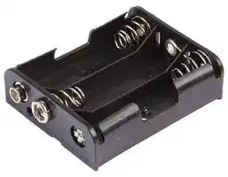 MP000314: Battery Holder, Flat, Snap, 3 x AA