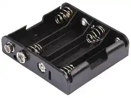 MP000316: Battery Holder, Flat, Snap, 4 x AA