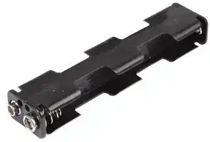 MP000317: Battery Holder, Long, Snap, 4 x AA