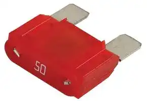 0299050.ZXNV: Fuse, Automotive, Time Delay, 50 A, 32 V, 29.2mm x 8.9mm x 21.6mm, MAXI 299 Series