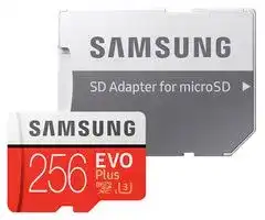 MB-MC256GA/EU: 256GB EVO+ MicroSDXC Card with SD Adaptor, Class 10 UHS-I U3 100MB/s