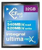 INCFA32G-540/520: Flash Memory Card, CFast 2.0 Card, 32 GB