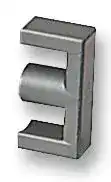 ETD29/16/10-3C90: Transformer Cores, Half Core, ETD, ETD29, 3C90, 72 mm, 76 mm²