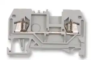 284-901: DIN Rail Mount Terminal Block, 2 Ways, 24 AWG, 8 AWG, 10 mm², Clamp, 57 A