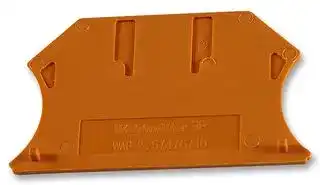 WAP 2.5/10 ORANGE: Accessory, DIN Rail Terminal Blocks, End & Intermediate Plate