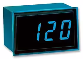 DMS-20PC-1-LM-B-C: Voltmeter, DMS-20PC Series, AC Voltage, 85V to 264V, 3 Digits, 85 V to 264 V, Blue, Standoffs