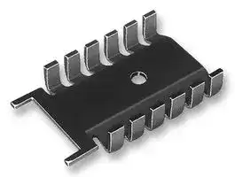 FK 218 SA-32: Heat Sink, Black Anodized, 21 °C/W, SOT-32, TO-220, 22 mm, 6.7 mm, 35.6 mm