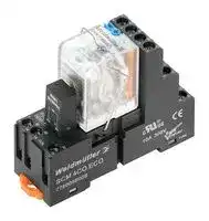 DRMKIT 220VDC 4CO LD/PB: POWER RELAY, 4PDT, 5A, 250V, DIN RAIL