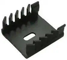 TV1500: Heat Sink, Square, PCB, Twisted Fin, 14.2 °C/W, TO-126, TO-220, 30 mm, 12.7 mm, 30.2 mm