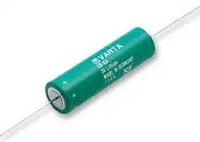 6117501301: Battery, Single Cell, 3 V, AA, Lithium Manganese Dioxide, 2 Ah, Axial Leaded, 1