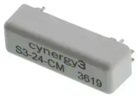 S3-24-CM: REED RELAY, SPDT, 24VDC, 0.25A, THT