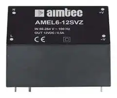 AMEL6-12SVZ-ST: POWER SUPPLY, AC-DC, 12V, 0.5A