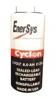 0850-0004 — Rechargeable Battery, Cyclon Series, 2 V, Lead Acid, 8 Ah, E, Quick Connect, 1