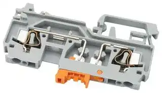 0280-0870: TERMINAL BLOCK, DIN RAIL, 2 POSITION, 28-12AWG
