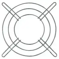 MC32703: Fan Finger Guard, Steel - Wire Form, 80mm Axial Fans