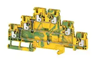 2428550000: DIN Rail Mount Terminal Block, 6 Ways, 26 AWG, 12 AWG, 2.5 mm², Push In