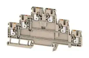 2428540000: DIN Rail Mount Terminal Block, 6 Ways, 28 AWG, 12 AWG, 2.5 mm², Push In, 24 A