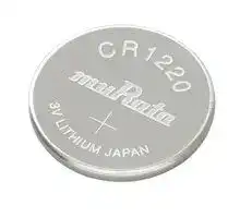CR1220: Battery, 3 V, CR1220, Lithium Manganese Dioxide, 40 mAh, Pressure Contact, 1