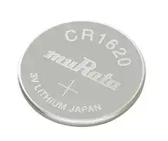 CR1620: Battery, 3 V, CR1620, Lithium Manganese Dioxide, 80 mAh, Pressure Contact, 1