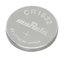 CR1632: Battery, 3 V, CR1632, Lithium Manganese Dioxide, 140 mAh, Pressure Contact, 1