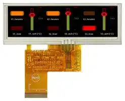 MCT039C12TW480128LML: TFT LCD, 3.9 ", 480 x 128 Pixels, Landscape, RGB, 3.3V