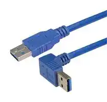 CA3A-90DA-03M: USB Cable, Type A Plug to Type A Plug, 300 mm, 11.8 ", USB 3.0, Blue
