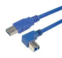 CA3A-90DB-03M: USB Cable, Type A Plug to Type B Plug, 300 mm, 11.8 ", USB 3.0, Blue