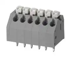 20.3304M/2-E: Wire-To-Board Terminal Block, 3.5 mm, 2 Ways, 26 AWG, 16 AWG, 1.5 mm², Push In