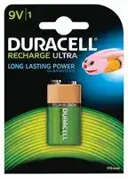 ACCU 9V1: Rechargeable Battery, Ultra-Rechargeable, Single Cell, 9 V, Nickel Metal Hydride, 170 mAh, PP3