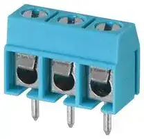 TB002-500-02BE — Wire-To-Board Terminal Block, Blue, 5 mm, 2 Ways, 22 AWG, 12 AWG, 1.5 mm², Screw