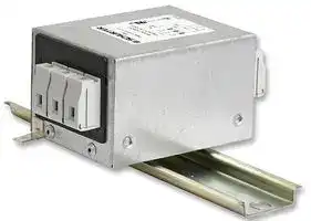 FMAC-3RYB-0310: Power Line Filter, Chassis, General Purpose, 480 VAC, 3 A, Three Phase, 1 Stage, DIN Rail Mount