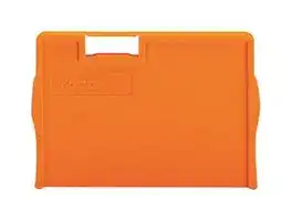 2002-1294: Accessory, Orange, Wago TOPJOB S 2002 Series Rail Mount Terminal Blocks, End and Intermediate Plate