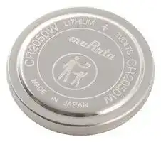 CR2050W: Battery, 3 V, CR2050, Lithium Manganese Dioxide, 345 mAh, Pressure Contact, 1