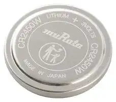 CR2450W: Battery, 3 V, CR2450, Lithium Manganese Dioxide, 550 mAh, Pressure Contact, 1