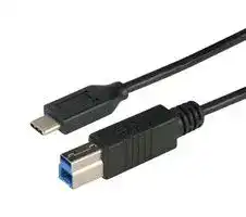 CAU31CB-1M: USB Cable, Type B Plug to Type C Plug, 1 m, 3.3 ft, USB 3.0, Black