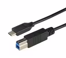 CAU31CB-2M: USB Cable, Type B Plug to Type C Plug, 2 m, 6.6 ft, USB 3.0, Black