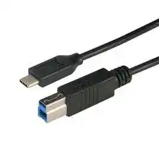 CAU31CB-2M: USB Cable, Type B Plug to Type C Plug, 2 m, 6.6 ft, USB 3.0, Black