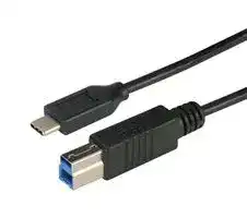 CAU31CB-5M: USB Cable, Type B Plug to Type C Plug, 5 m, 16.4 ft, USB 3.0, Black