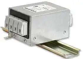FMAD-MRYB-2010: Power Line Filter, Chassis, Industrial, 480 VAC, 20 A, Three Phase, 1 Stage, DIN Rail Mount