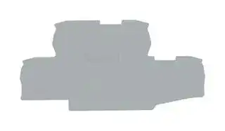 2002-2791: Accessory, Grey, TOPJOB S Double Decker Terminal Blocks - 2002 Series, End and Intermediate Plate
