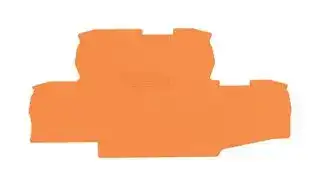 2002-2792: Accessory, Orange, TOPJOB S Double Decker Terminal Blocks - 2002 Series, End and Intermediate Plate
