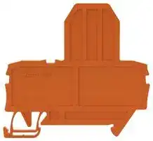 2002-992: Accessory, Orange, Wago TOPJOB S 2002 Series Snap-On Mount Terminal Blocks, End Plate