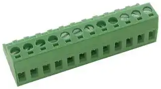 EBH-12-D: TERMINAL BLOCK, EUROSTYLE 12 POSITION 24-12AWG